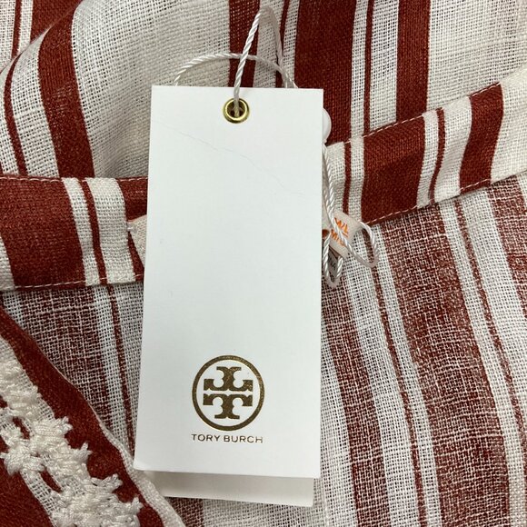 Tory Burch New Ivory / Desert Stripe Alcott Beach Caftan - Picture 5 of 5